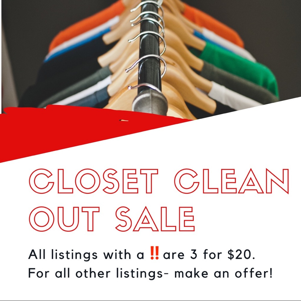 Closet Clean Out- moving Sale ‼️